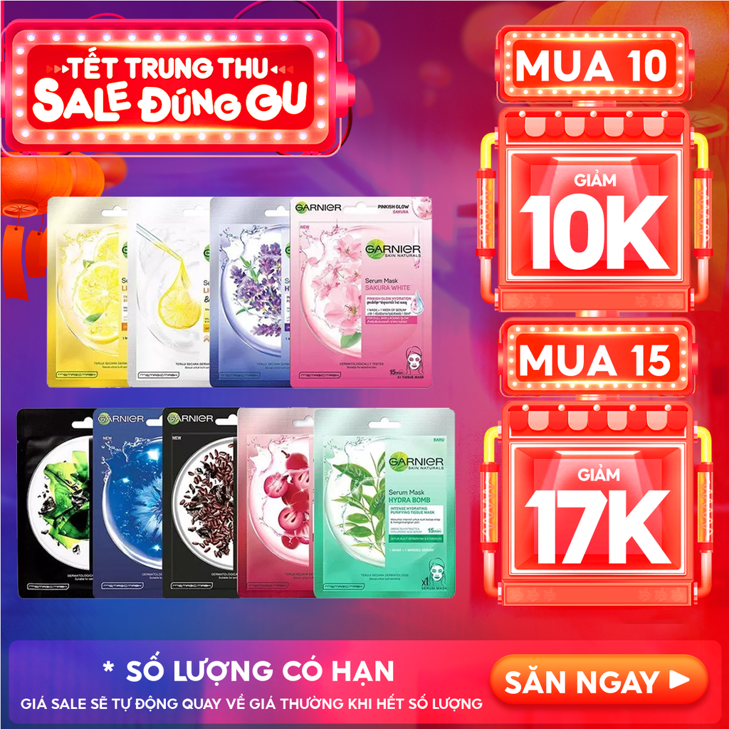 Mặt Nạ Tinh Chất Garnier Chiết Xuất Thiên Nhiên Serum Mask 28g