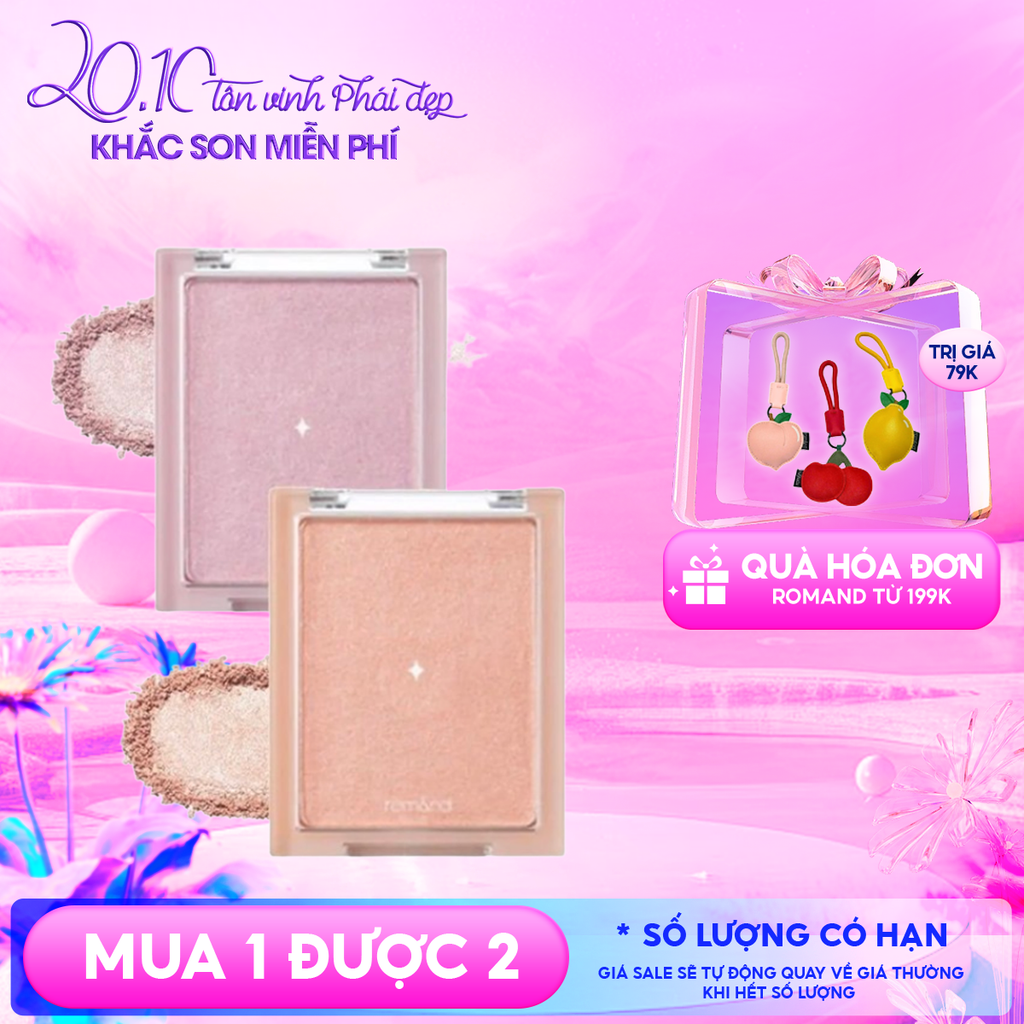 Phấn Bắt Sáng Romand Ánh Nhũ Lấp Lánh Siêu Xinh See-Through Veillighter 5.5g