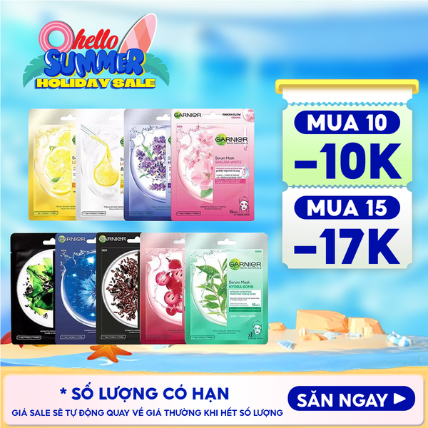  Mặt Nạ Tinh Chất Garnier Chiết Xuất Thiên Nhiên Serum Mask 28g 