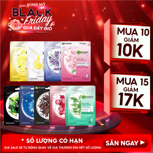  Mặt Nạ Tinh Chất Garnier Chiết Xuất Thiên Nhiên Serum Mask 28g 