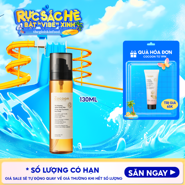  Xịt Khoáng Cocoon Nghệ Hưng Yên Giúp Sáng Da Turmeric Face Mist 130ml 