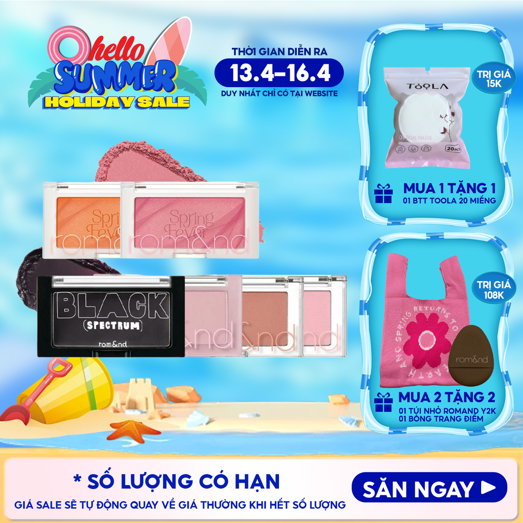[NEW] Phấn Má Hồng Romand Ngọt Ngào Dạng Nén Better Than Cheek