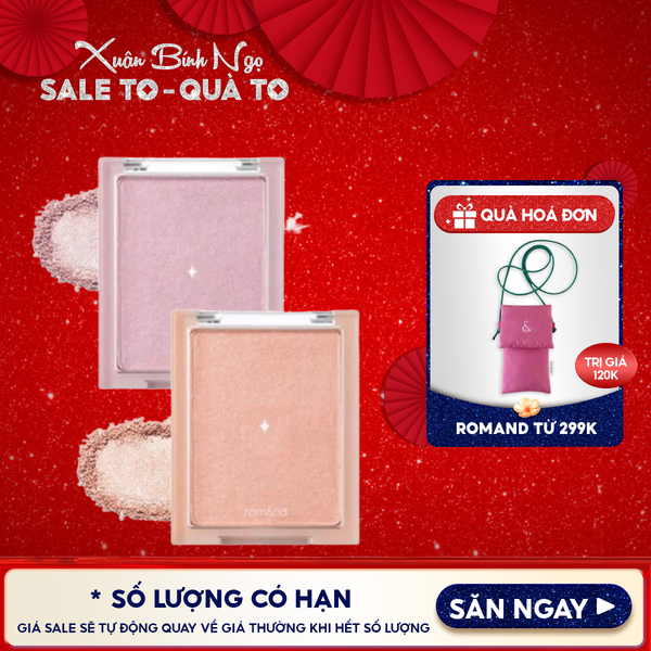  Phấn Bắt Sáng Romand Ánh Nhũ Lấp Lánh Siêu Xinh See-Through Veillighter 5.5g 