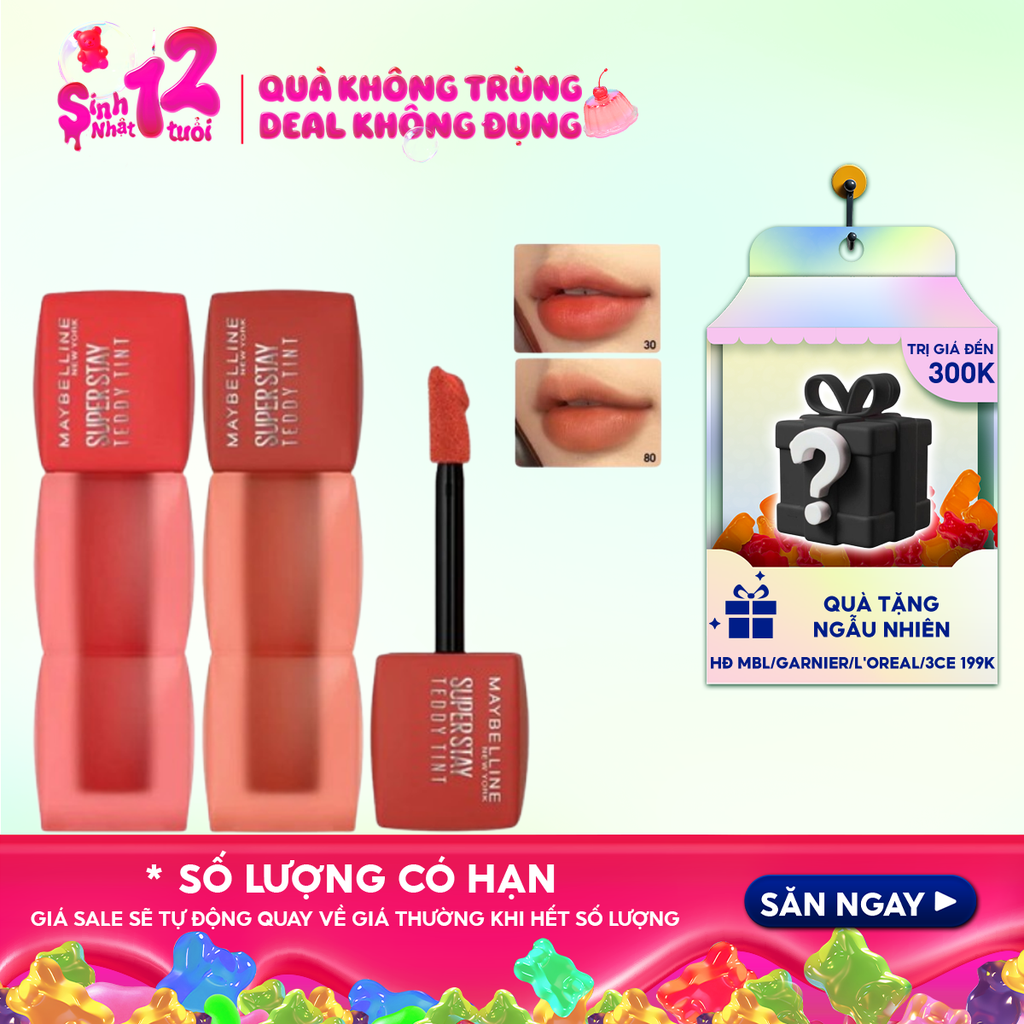 Son Kem Lì Bông Maybelline Bền Màu Superstay Teddy Tint 5ml