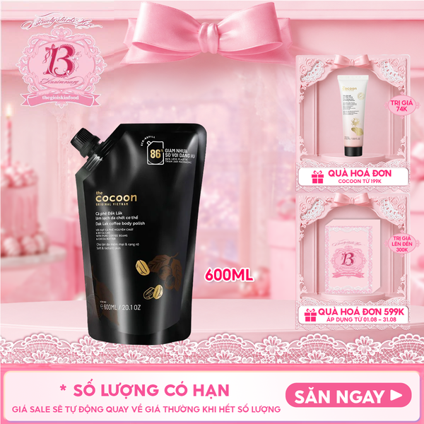  Tẩy Da Chết Body Cocoon Làm Đều Màu Da Và Dưỡng Mịn Da Chiết Xuất Cà Phê Dak Lak Coffee Body Polish 