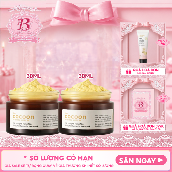  Mặt Nạ Rửa Cocoon Chiết Xuất Nghệ Hưng Yên Turmeric Face Mask 