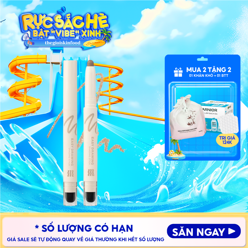 Bút Tạo Khối Hai Đầu Merzy Easy Drawing Shading Stick 1.3g