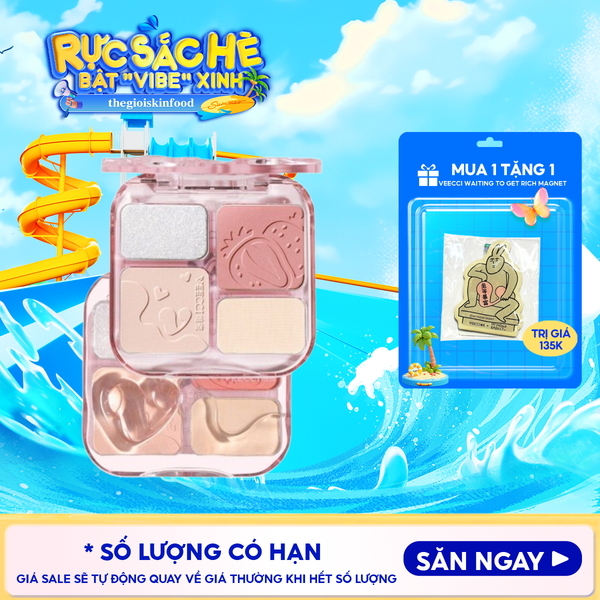  Bảng Phấn Má Hồng & Bắt Sáng 4 Trong 1 VEECCI Easy Blend Face Contouring Palette VE01 8.6g 