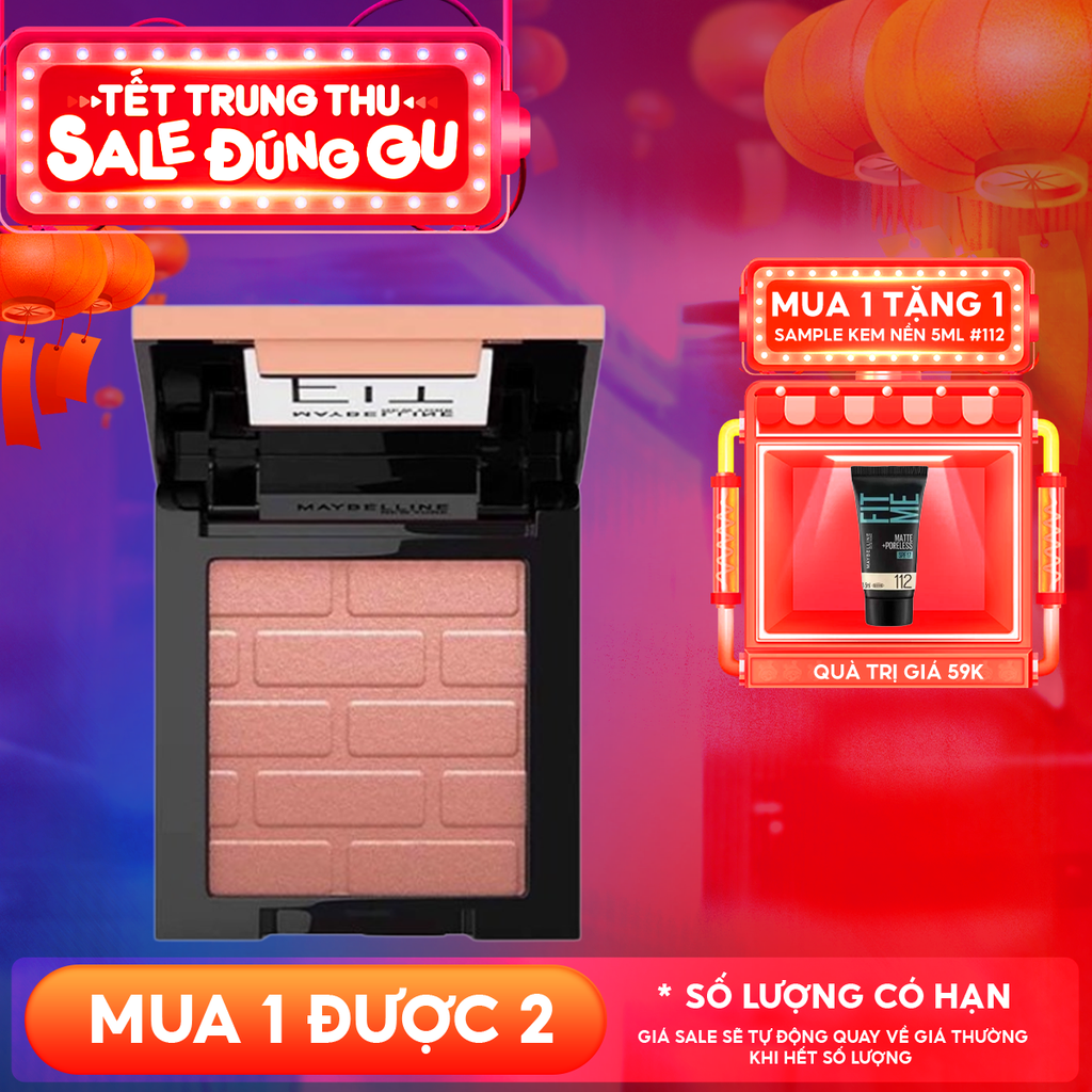 Má Hồng Maybelline Dạng Nén, Mịn Lì Chuẩn Màu Fit Me Mono Blush 4.5g
