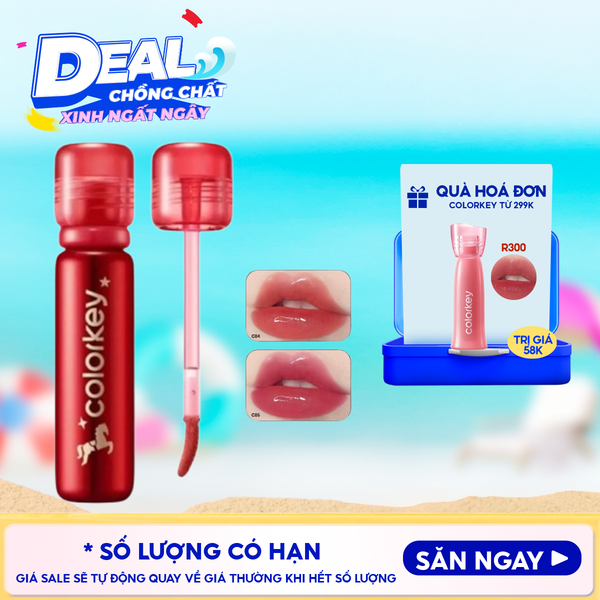  Son Bóng Colorkey Môi Căng Bóng, Dưỡng Ẩm Lasting Essence Lip Lacquer 3ml 
