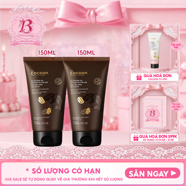  Kem Tẩy Da Chết Cocoon Chiết Xuất Cà Phê Đắk Lắk Coffee Face Polish 150ml 