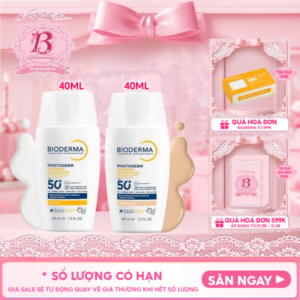  Sữa Chống Nắng Bioderma Phổ Rộng Photoderm Xdefense Ultra-Fluid SPF50+/PA++++ 40ml 