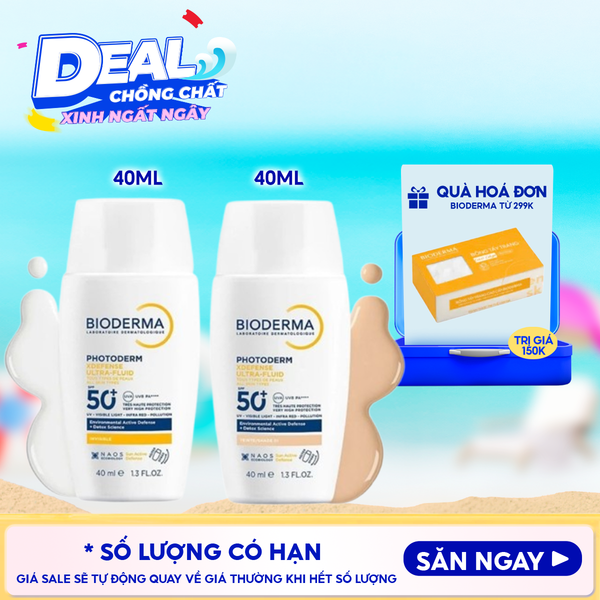  Sữa Chống Nắng Bioderma Phổ Rộng Photoderm Xdefense Ultra-Fluid SPF50+/PA++++ 40ml 