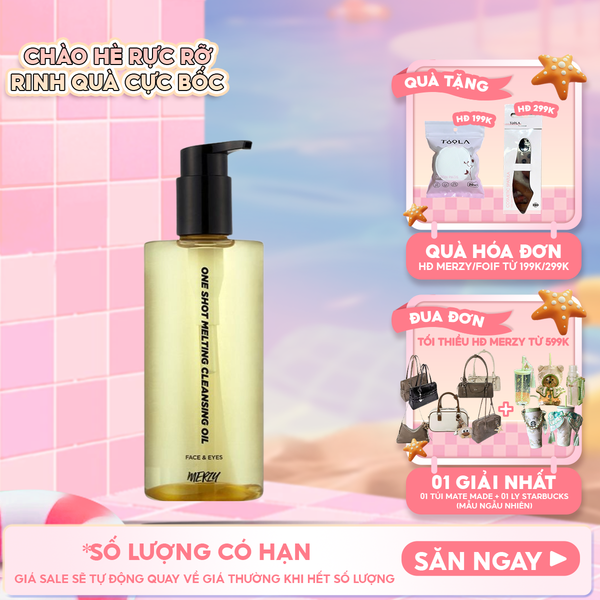  Dầu Tẩy Trang Merzy Làm Sạch Sâu Lỗ Chân Lông, Dịu Nhẹ One Shot Melting Cleansing Oil 300ml 