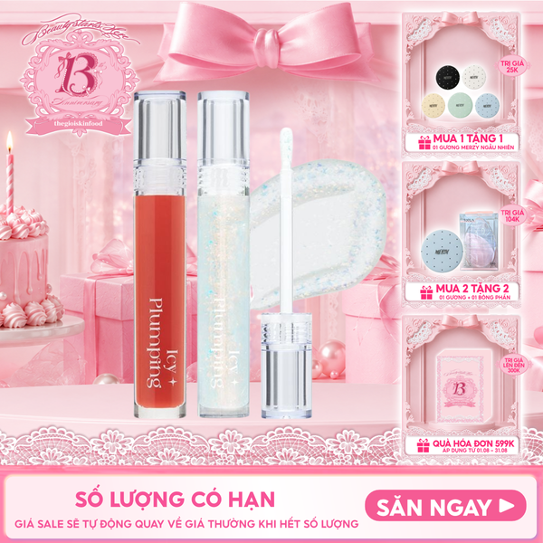  Son Bóng Cho Môi Căng Mọng Merzy Icy Plumping Lip Gloss 4.5g 