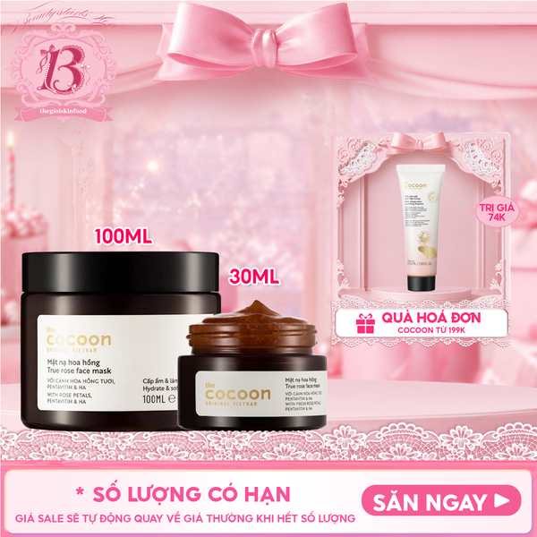 Kem Dưỡng Ẩm Dạng Thạch Cocoon Từ Hoa Hồng Tươi Giúp Nuôi Dưỡng & Khóa Ẩm Rose Aqua Gel Cream 
