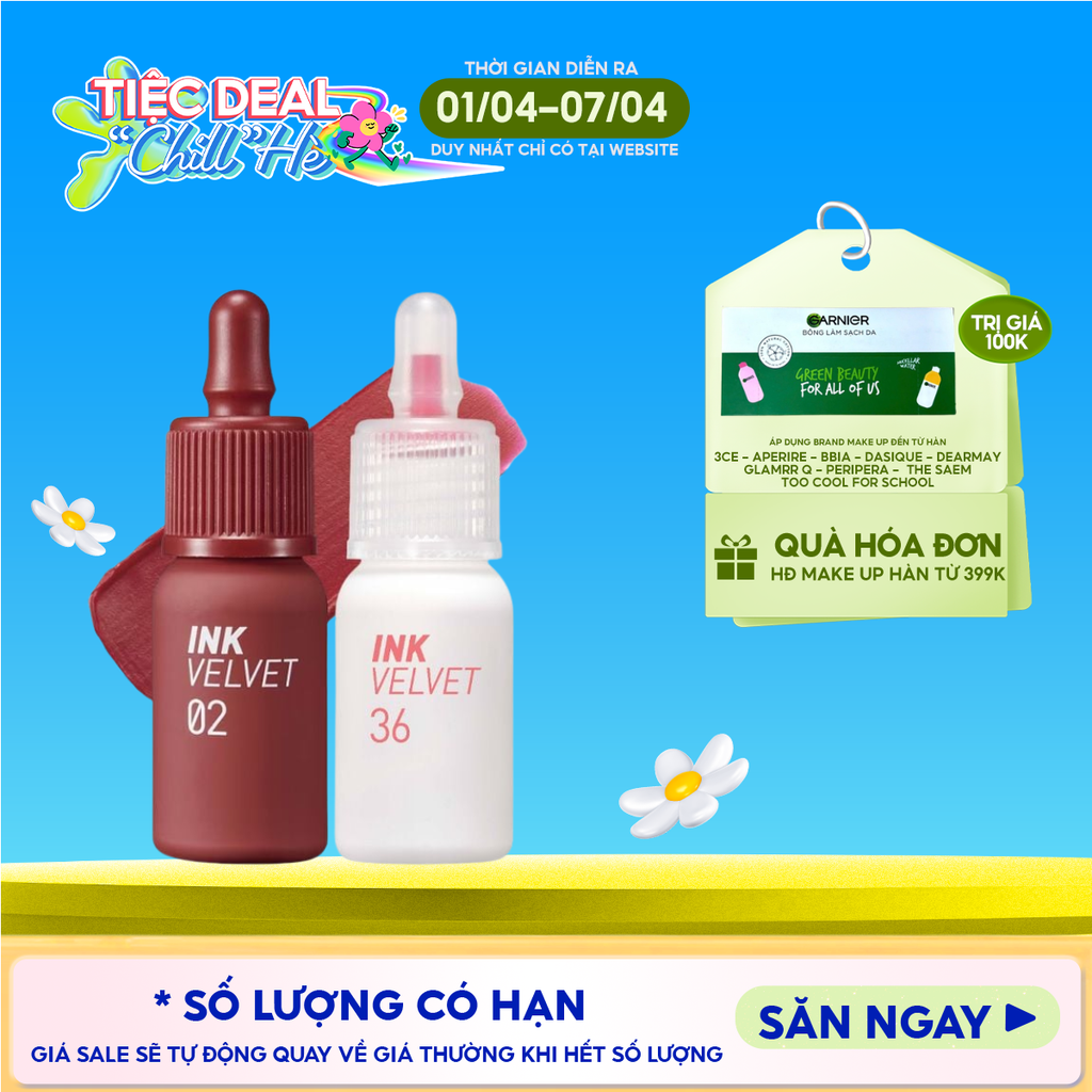 Son Kem Lì Peripera Mịn Môi, Lâu Trôi Ink Velvet 4g