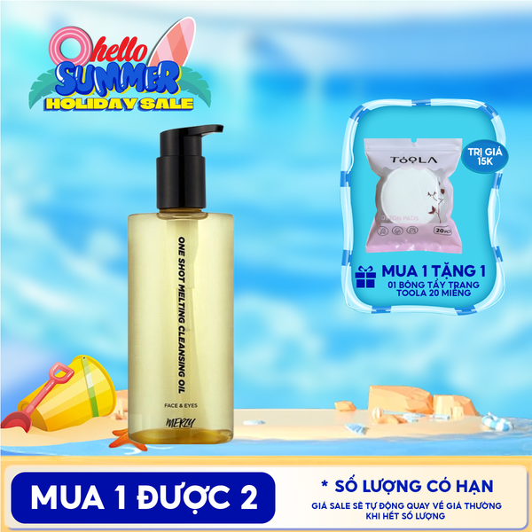  Dầu Tẩy Trang Merzy Làm Sạch Sâu Lỗ Chân Lông, Dịu Nhẹ One Shot Melting Cleansing Oil 300ml 
