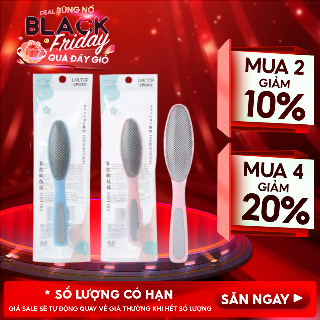 [NHẬP KHẨU] Chà Gót Chân LMLTOP 2in1 Giúp Tẩy Da Chết C0315 (Màu ngẫu nhiên)