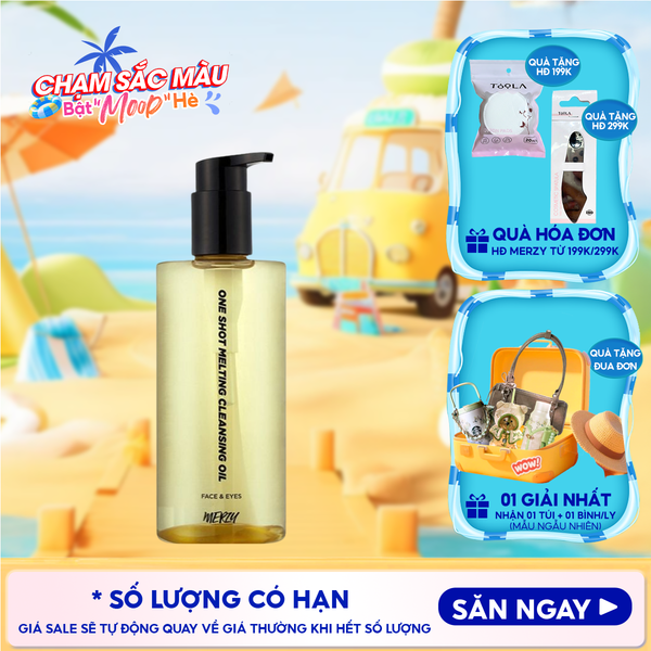  Dầu Tẩy Trang Merzy Làm Sạch Sâu Lỗ Chân Lông, Dịu Nhẹ One Shot Melting Cleansing Oil 300ml 