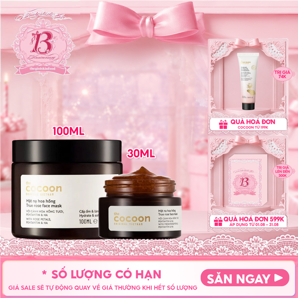  Kem Dưỡng Ẩm Dạng Thạch Cocoon Từ Hoa Hồng Tươi Giúp Nuôi Dưỡng & Khóa Ẩm Rose Aqua Gel Cream 