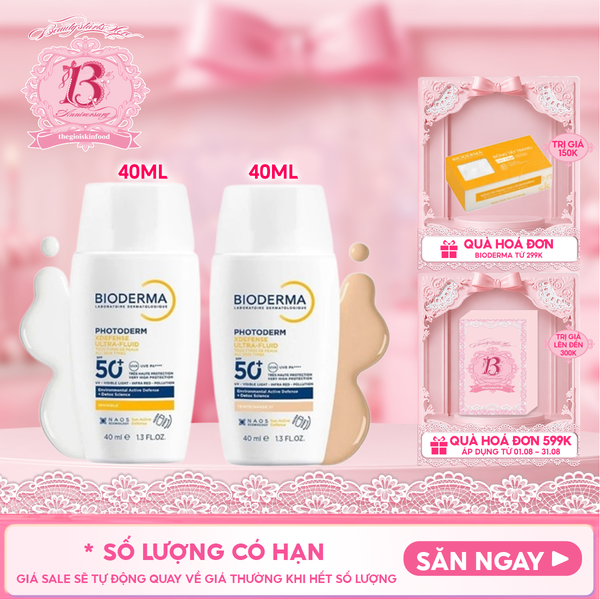  Sữa Chống Nắng Bioderma Phổ Rộng Photoderm Xdefense Ultra-Fluid SPF50+/PA++++ 40ml 