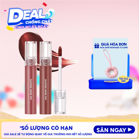 [Màu 1-17] Son Tint Nước Romand Siêu Lì, Lâu Trôi Glasting Water Tint 4g