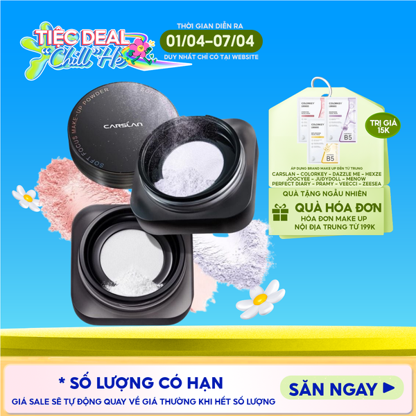  Phấn Phủ Carslan Dạng Bột, Kiềm Dầu Soft Focus Make-up Powder 
