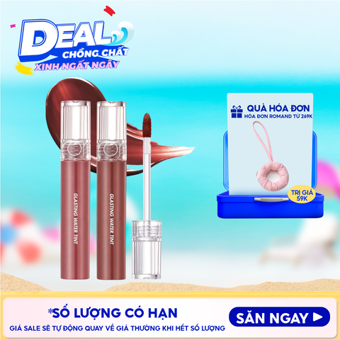 [Màu 1-17] Son Tint Nước Romand Siêu Lì, Lâu Trôi Glasting Water Tint 4g
