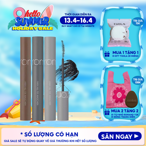Mascara Chuốt Mi Romand Siêu Dài Và Cong Mi Tự Nhiên, Chống Trôi Hiệu Quả Han All Fix Mascara - Han All Line 7g