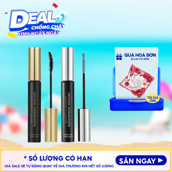  Mascara Chuốt Mi B.O.M Giúp Mi Dài, Dày Và Cong Tự Nhiên, Chống Trôi Hiệu Quả Wonderproof Mascara 8g 