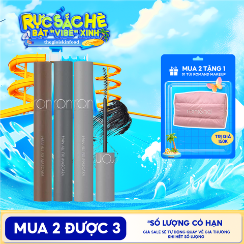 Mascara Chuốt Mi Romand Siêu Dài Và Cong Mi Tự Nhiên, Chống Trôi Hiệu Quả Han All Fix Mascara - Han All Line 7g