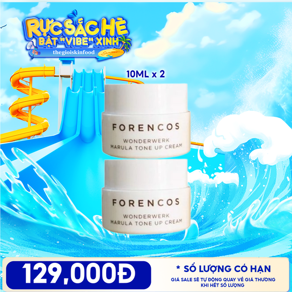  Combo Travel: 2 Sản Phẩm Kem Dưỡng Forencos Wonderwerk Marula Tone Up Cream Mini 