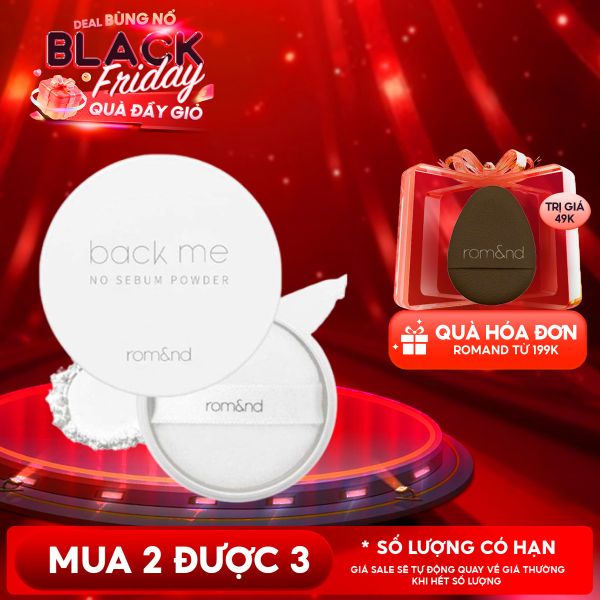  Phấn Phủ Romand Dạng Bột Che Phủ Tốt Giúp Da Mịn Màng Back Me No Sebum Powder 5g 