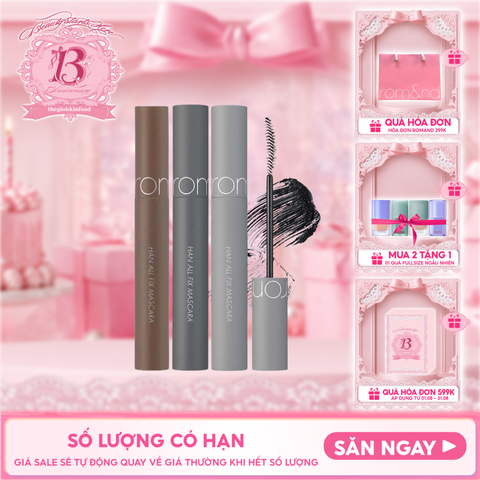 Mascara Chuốt Mi Romand Siêu Dài Và Cong Mi Tự Nhiên, Chống Trôi Hiệu Quả Han All Fix Mascara - Han All Line 7g