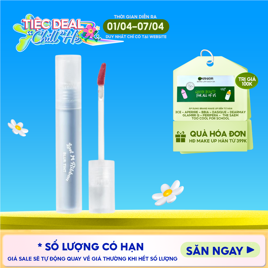 Son Kem Lì Thuần Chay Dearmay Lost Ribbon Blur Tint 3.3g