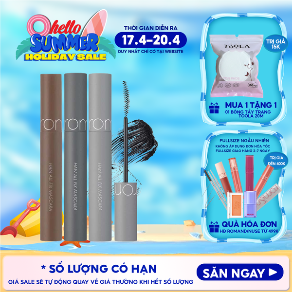  Mascara Chuốt Mi Romand Siêu Dài Và Cong Mi Tự Nhiên, Chống Trôi Hiệu Quả Han All Fix Mascara - Han All Line 7g 