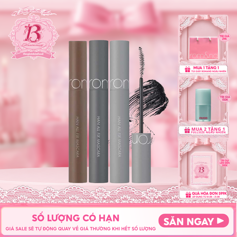 Mascara Chuốt Mi Romand Siêu Dài Và Cong Mi Tự Nhiên, Chống Trôi Hiệu Quả Han All Fix Mascara - Han All Line 7g
