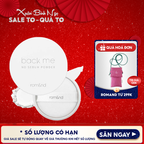 Phấn Phủ Romand Dạng Bột Che Phủ Tốt Giúp Da Mịn Màng Back Me No Sebum Powder 5g