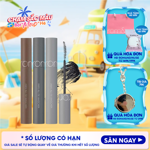  Mascara Chuốt Mi Romand Siêu Dài Và Cong Mi Tự Nhiên, Chống Trôi Hiệu Quả Han All Fix Mascara - Han All Line 7g 