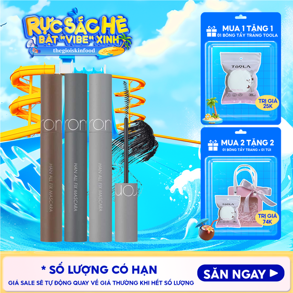  Mascara Chuốt Mi Romand Siêu Dài Và Cong Mi Tự Nhiên, Chống Trôi Hiệu Quả Han All Fix Mascara - Han All Line 7g 