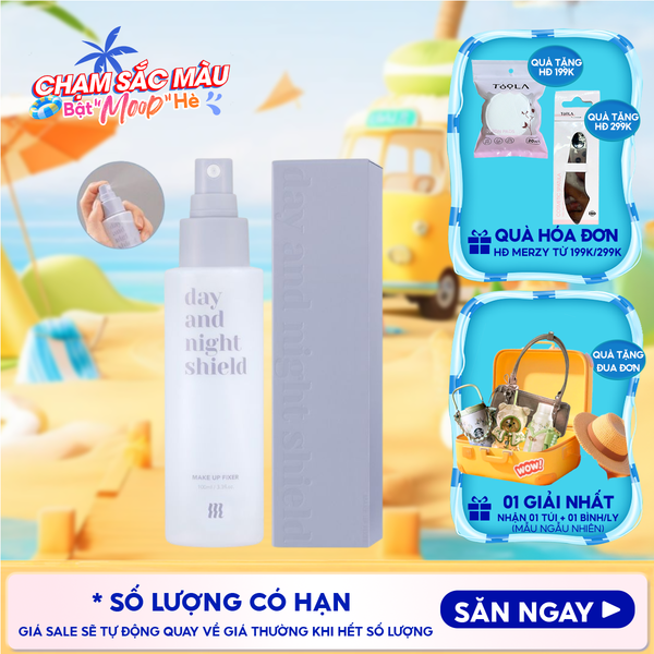  Xịt Khoáng Khóa Nền Merzy Day And Night Shield Makeup Fixer 100ml 