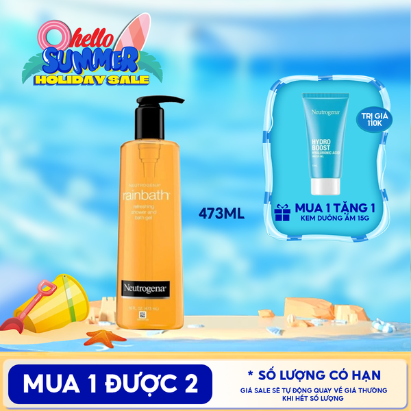  Sữa Tắm Neutrogena Dưỡng Ẩm Tươi Mới Dạng Gel Rainbath Refreshing Shower And Bath Gel 473ml 