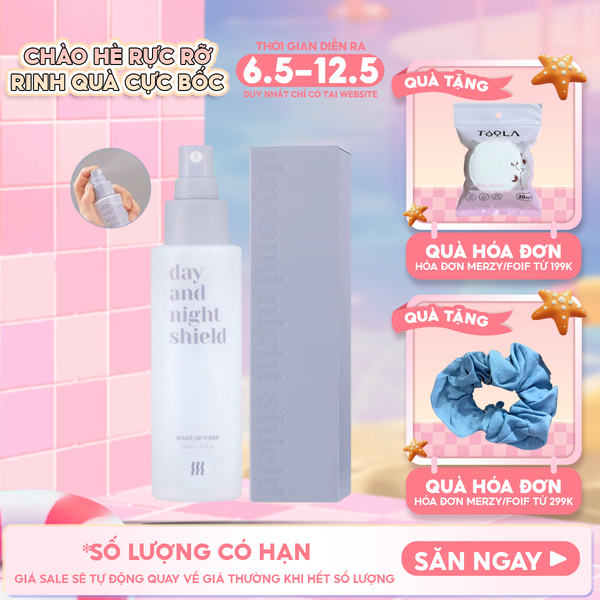  Xịt Khoáng Khóa Nền Merzy Day And Night Shield Makeup Fixer 100ml 