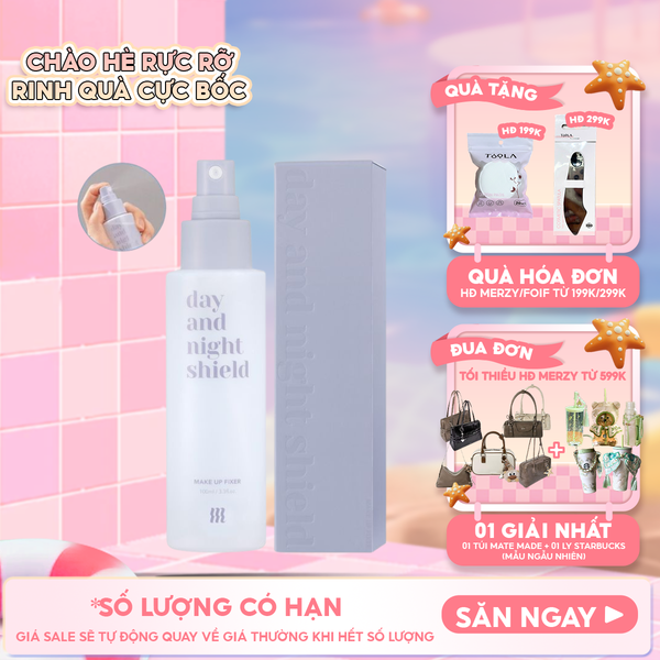  Xịt Khoáng Khóa Nền Merzy Day And Night Shield Makeup Fixer 100ml 