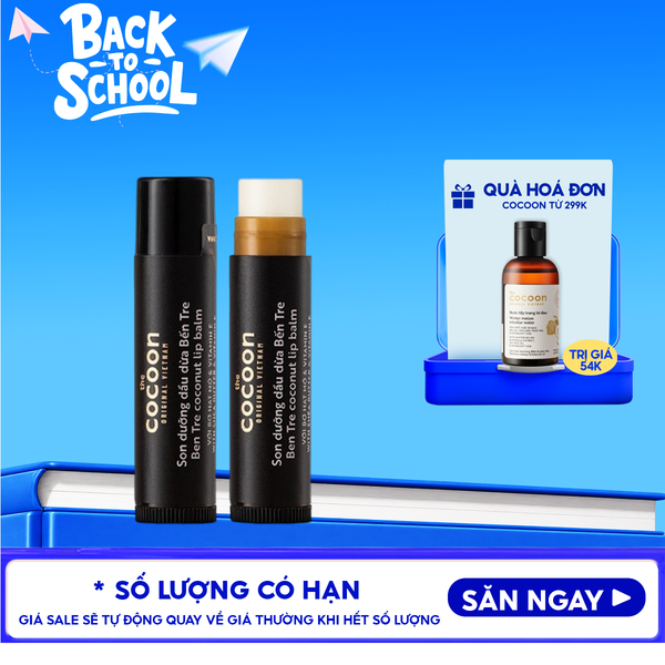  Son Dưỡng Môi Cocoon Chiết Xuất Dầu Dừa Bến Tre Coconut Lip Balm 