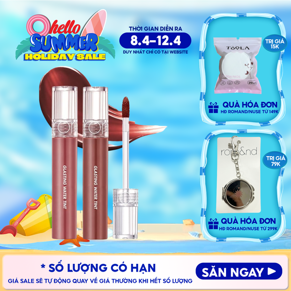  [Màu 1-17] Son Tint Nước Romand Siêu Lì, Lâu Trôi Glasting Water Tint 4g 