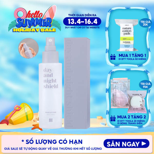  Xịt Khoáng Khóa Nền Merzy Day And Night Shield Makeup Fixer 100ml 