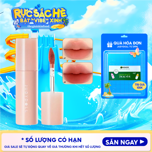  Son Kem Bùn Judydoll Lâu Trôi, Bền Màu Matte Lip Mud 2.8g 