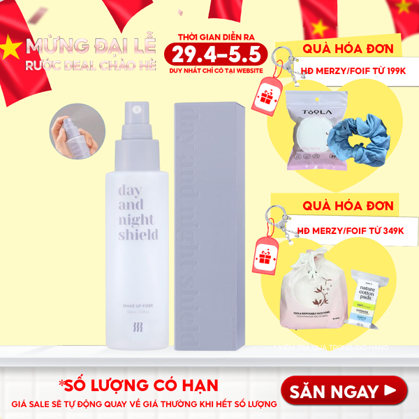  Xịt Khoáng Khóa Nền Merzy Day And Night Shield Makeup Fixer 100ml 